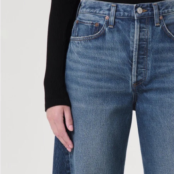 Agolde Luna High Rise Pieced Taper Jeans - Picture 7 of 7